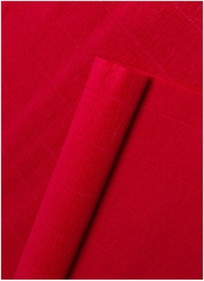 Бумага гофрированная простая, 140гр 980  красная