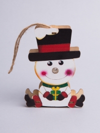 Подвеска деревянная светодиодная 10x7x2см GD-12C