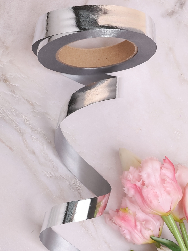 Лента металл 2/50 РД серебро Лента металл 2/50 РД серебро