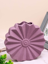 Ваза керамика 24,5х7х23,5см LZL-199 сиреневый