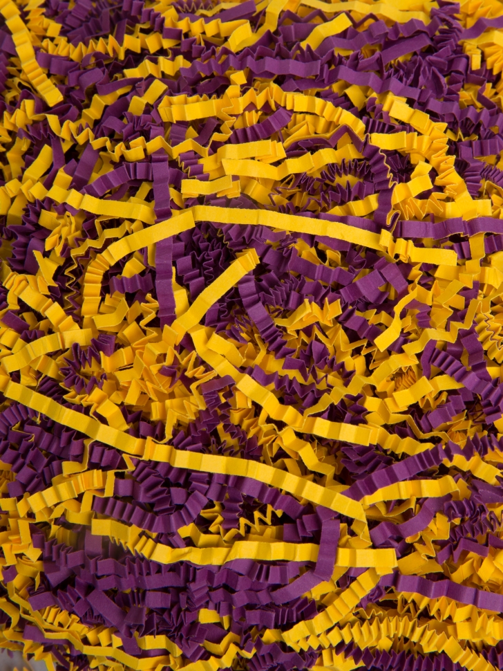 Наполнитель флористический бумажный  50г микс 622 ежевич/солнеч. желтый