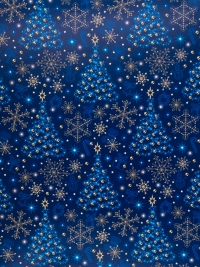 Бумага глянцевая НГ 68х98см, 10 лист Бесконечные елки