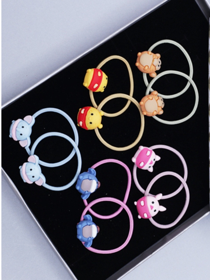 Резинки для волос, набор 10шт Зверюшки