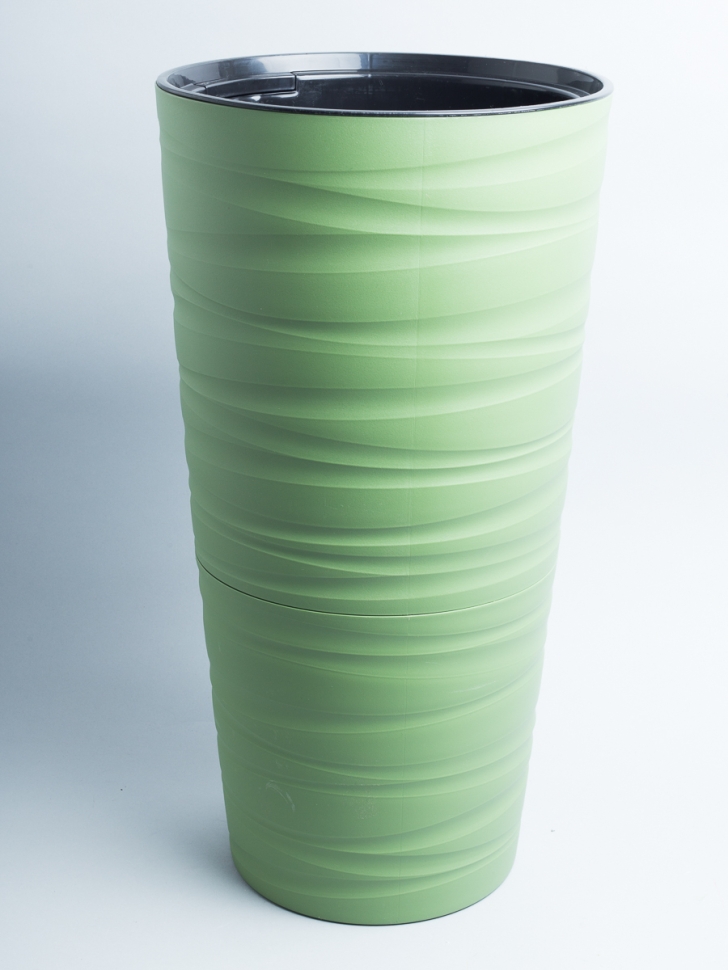 Кашпо из пластика "Модерн Максимум" 15л. h58см,d30см оливковый Кашпо из пластика "Модерн Максимум" 15л. h58см,d30см оливковый