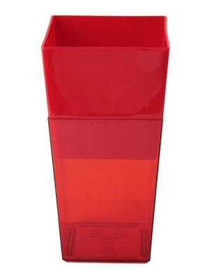 Кашпо из пластика Дуэт 18x34см 3,5л красное Кашпо из пластика Дуэт 18x34см 3,5л красное