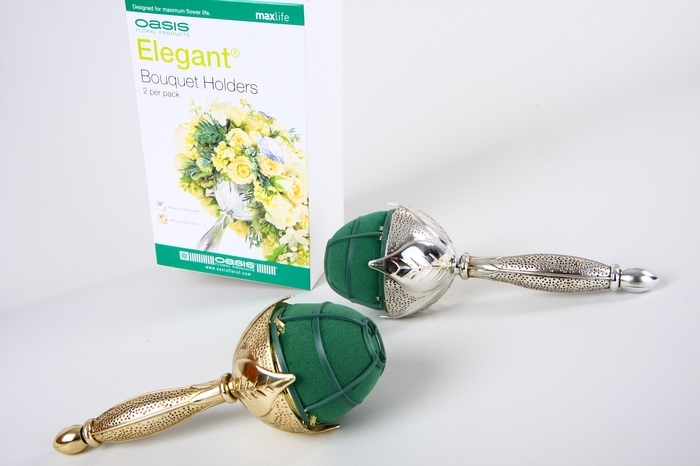 Портбукетница Елеганс, метал-листок, золото 11-00094 Портбукетница Елеганс, метал-листок, золото 11-00094