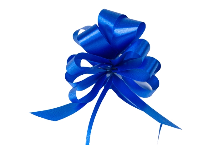 Бант шар простой 18, 10шт. синий Бант шар простой 18, 10шт. синий