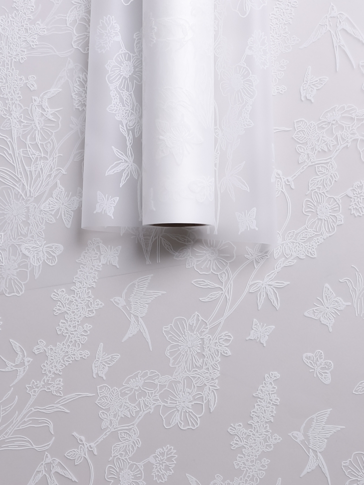 Пленка матовая 60см x 10м Ласточки белый Пленка матовая 60см x 10м Ласточки белый