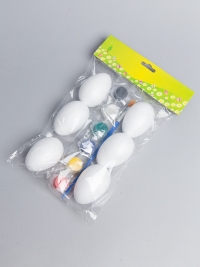 Яйцо набор из 6шт 6х4см с красками