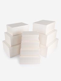 Коробка прямоугольник набор из 10шт 37,5х29х16см K110 белый