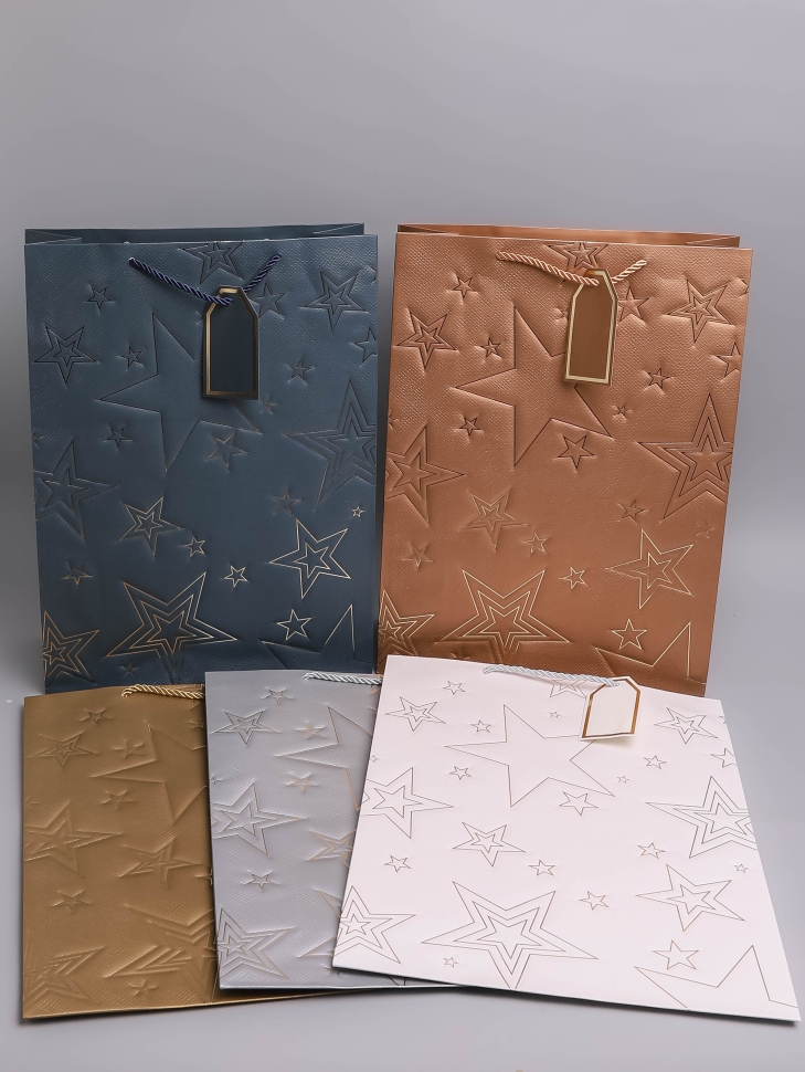 Сумочка подарочная 31х42x12см 5-48 звёзды микс Сумочка подарочная 31х42x12см 5-48 звёзды микс