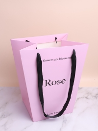 Плайм пакет для цветов трапеция H34х30х20см Rose сиреневый