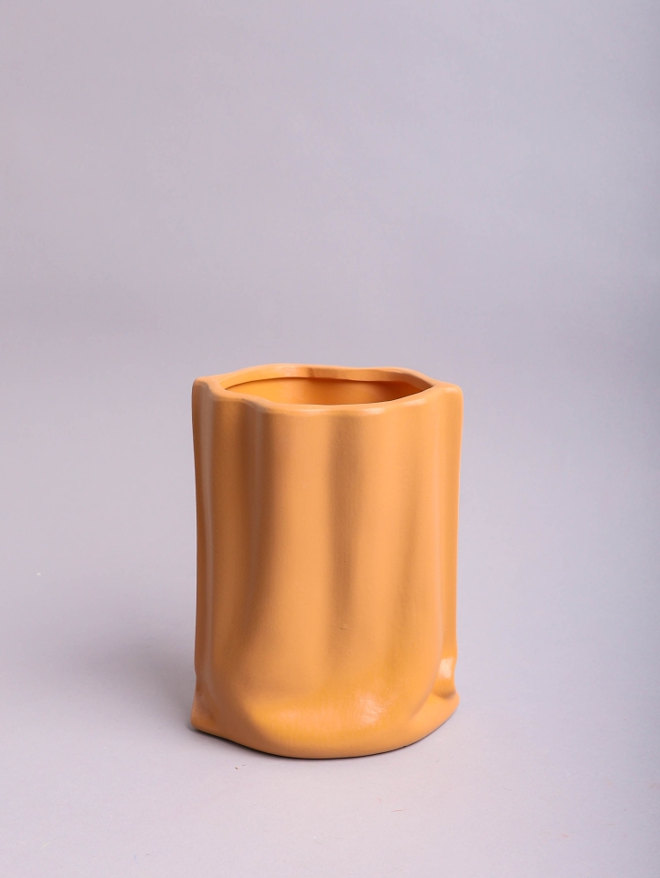 Ваза керамика 20х16х10,5см ZY2235 коричневый Ваза керамика 20х16х10,5см ZY2235 коричневый