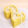 Пенобокс для цветов 29х30х12см Цифры 2 желтый