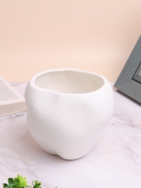 Кашпо керамика 13,7х12см белый