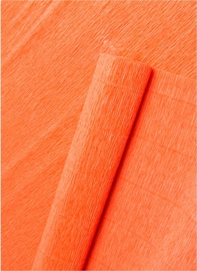 Бумага гофрированная простая, 180гр 581 оранжевая Бумага гофрированная простая, 180гр 581 оранжевая