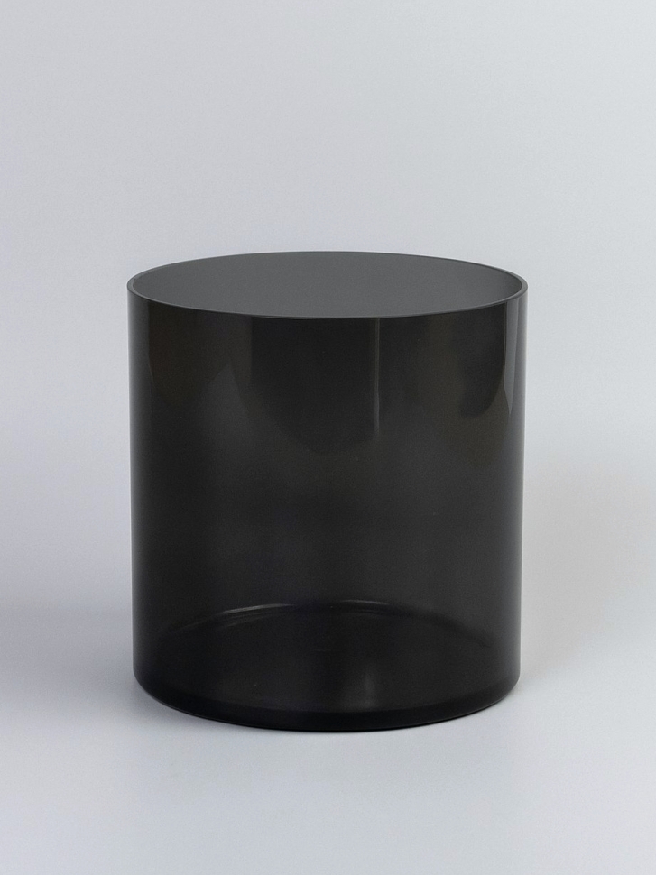 Ваза пластиковая прозрачная трубка H20 х D20см серый Ваза пластиковая прозрачная трубка H20 х D20см серый