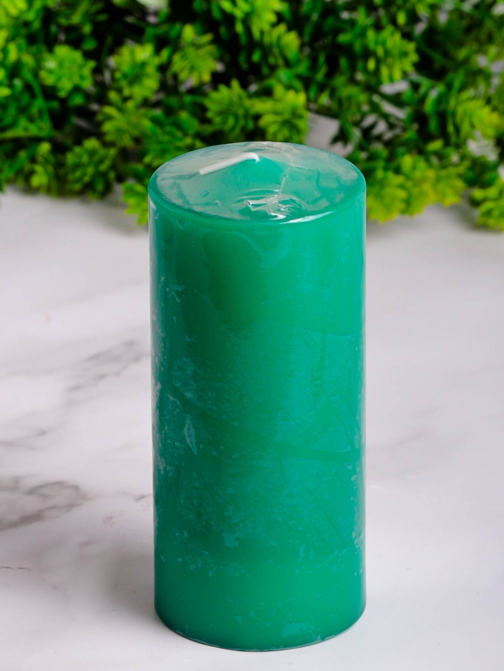 Свеча пенек d63х h150мм зеленый Свеча пенек d63х h150мм зеленый