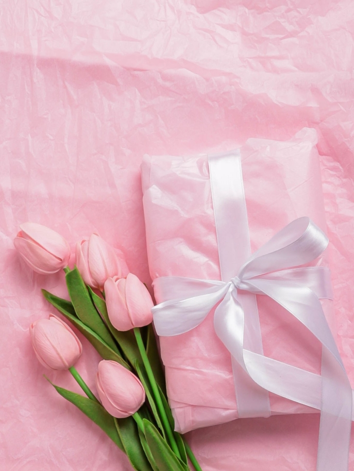 Бумага тишью  50х66см,10 лист. светло-розовый