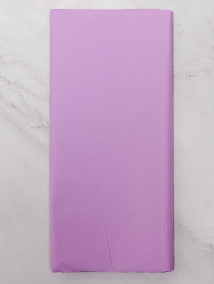 Бумага тишью  50х66см,10 лист. сиреневый светлый