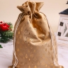 Мешок подарочный НГ велюр 20х30см Елочки золото Мешок подарочный НГ велюр 20х30см Елочки золото