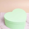 Коробка Сердце набор из 3шт 22х20х9см однотонный мятный Коробка Сердце набор из 3шт 22х20х9см однотонный мятный