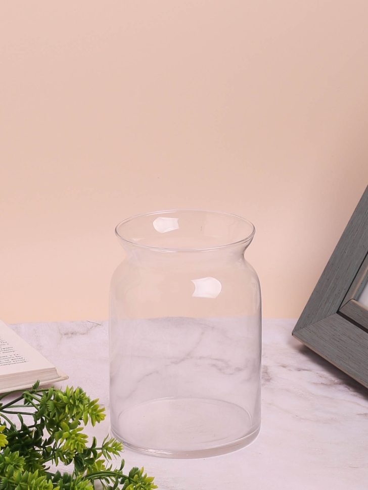 Ваза стекло h14,5 d11см К 191 прозрачный Ваза стекло h14,5 d11см К 191 прозрачный