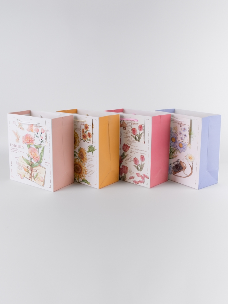 Сумочка Цветы 730-004 18х23x10см микс