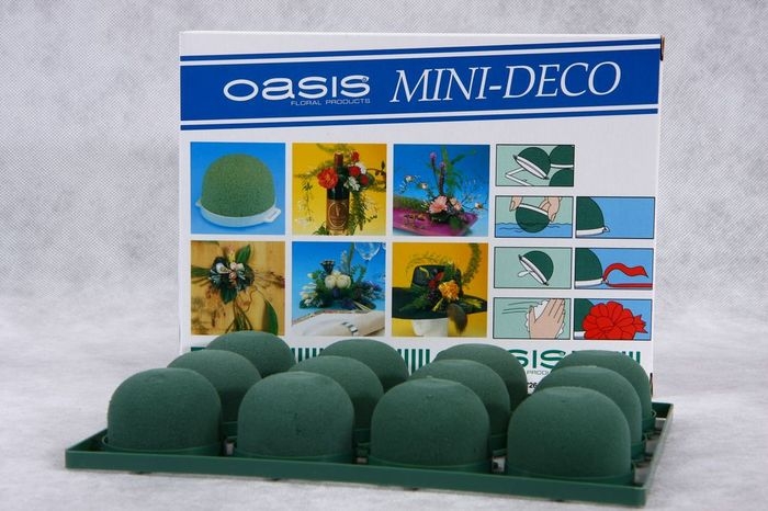 Оазис мини-деко для живых цветов 5х4см 12шт, 3230 Оазис мини-деко для живых цветов 5х4см 12шт, 3230