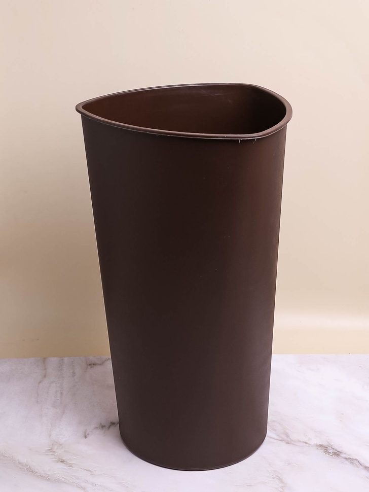 Ваза гладкая H42хD24/18,5см пластиковая 2004 кофейный Ваза гладкая H42хD24/18,5см пластиковая 2004 кофейный