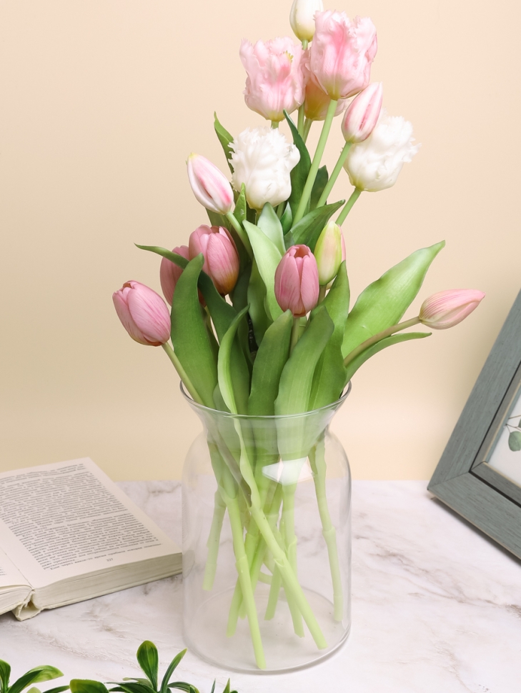 Ваза стекло h20 d13см К 190 прозрачный