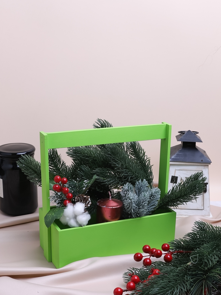 Ящик Флора H25/8,3х25х12,5см № 1 салатовый Ящик Флора H25/8,3х25х12,5см № 1 салатовый