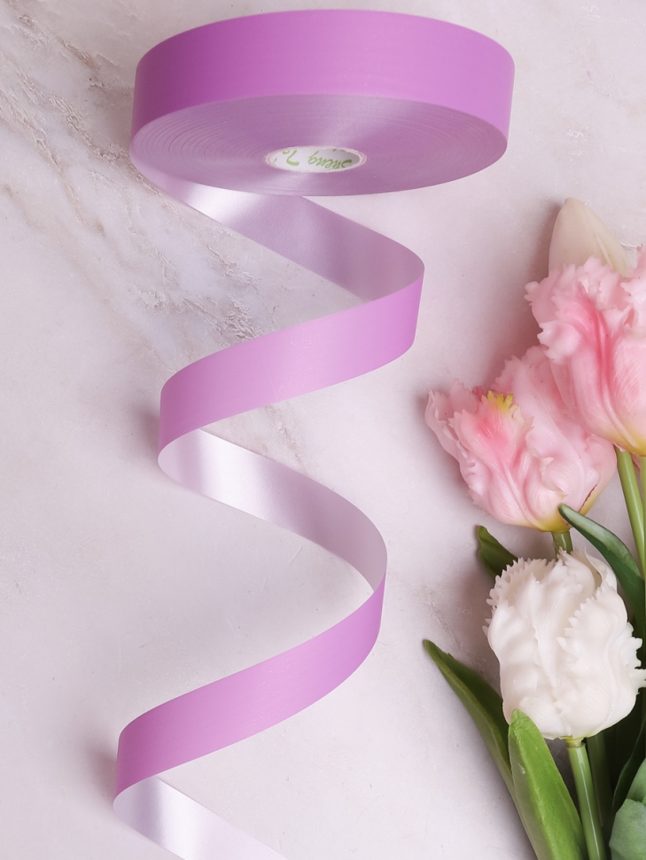 Лента простая матовая 2/100 К орхидея Лента простая матовая 2/100 К орхидея