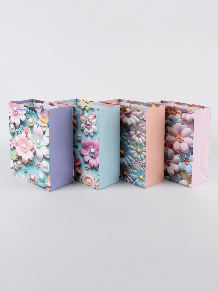 Сумочка Цветы 728-001 18х24x8,5см микс