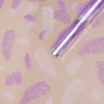 Пленка цветная 60см Перышки белый/сиреневый светлый Пленка цветная 60см Перышки белый/сиреневый светлый