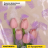 Пленка цветная 60см Перышки белый/сиреневый светлый Пленка цветная 60см Перышки белый/сиреневый светлый