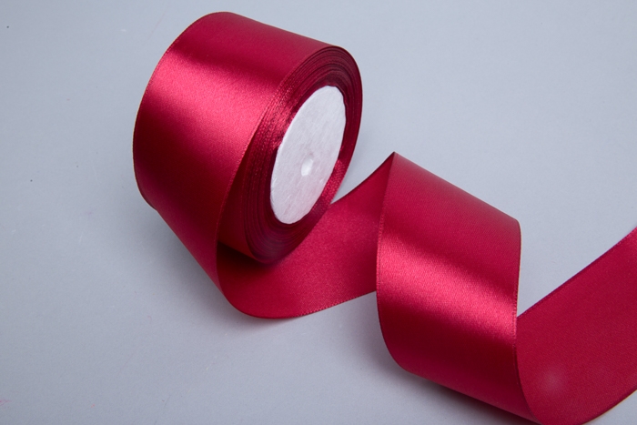 Лента атласная 50мм х 25ярд JD бордовый Лента атласная 50мм х 25ярд JD бордовый