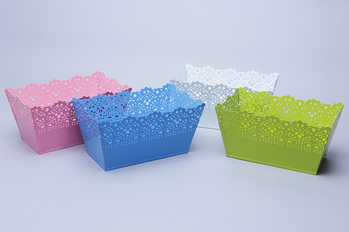 Кашпо металл прямоугольник 20х12х10см 731-1 микс Кашпо металл прямоугольник 20х12х10см 731-1 микс