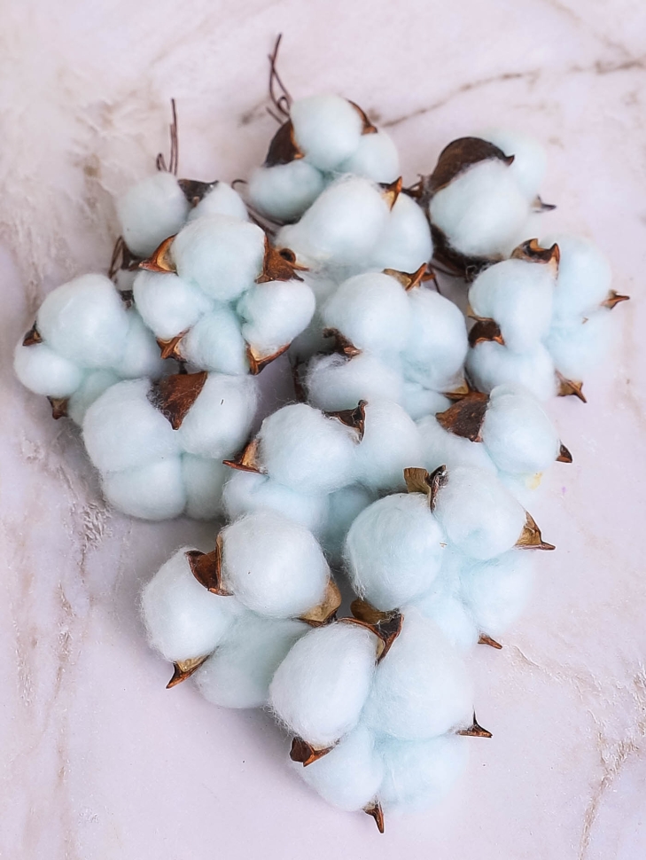 ИЦ Хлопковые коробочки 15шт 5см сиреневый ИЦ Хлопковые коробочки 15шт 5см сиреневый