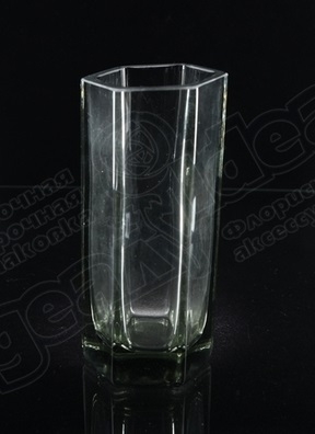 Ваза стекло 2230 Ватель шестиугольная H17 D8х7