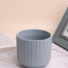 Кашпо керамика 13,1х12,3см серый