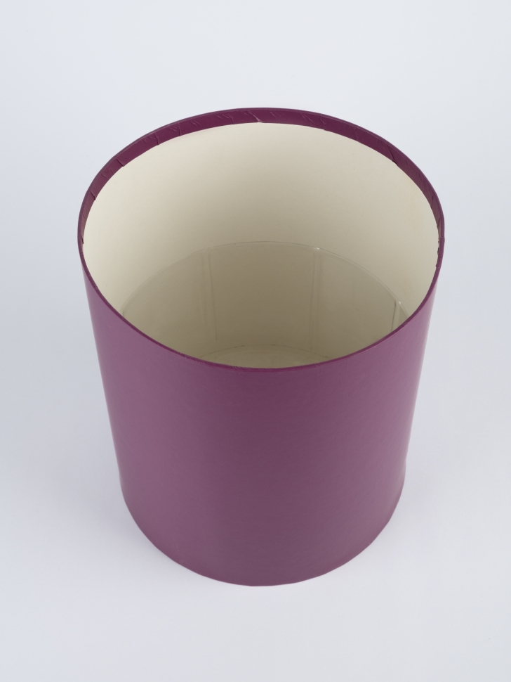 Коробка цилиндр набор из  3шт К d20хh22 - d13,5хh13см б/крышки фиолетовый темный