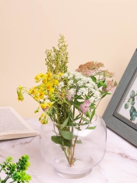 Ваза стекло h14 d16см К 297 прозрачный