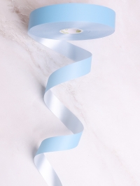 Лента простая матовая 2/100 К голубой