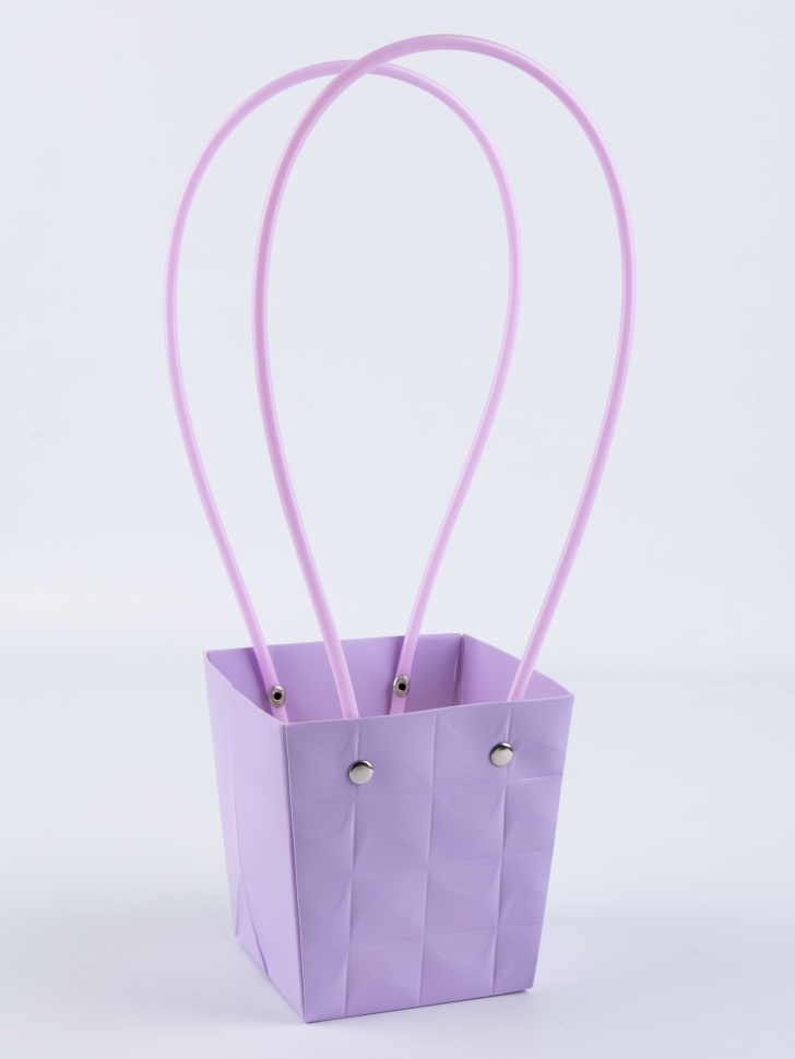 Сумочка для цветов 10х10,5х8см 3D сиреневый светлый Сумочка для цветов 10х10,5х8см 3D сиреневый светлый