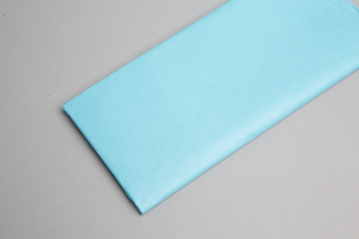 Бумага тишью  50х66см,10 лист. бирюзовый