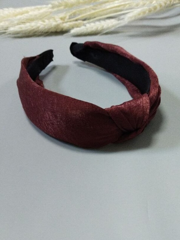 Ободок О-070 16х12х4см бордовый Ободок О-070 16х12х4см бордовый