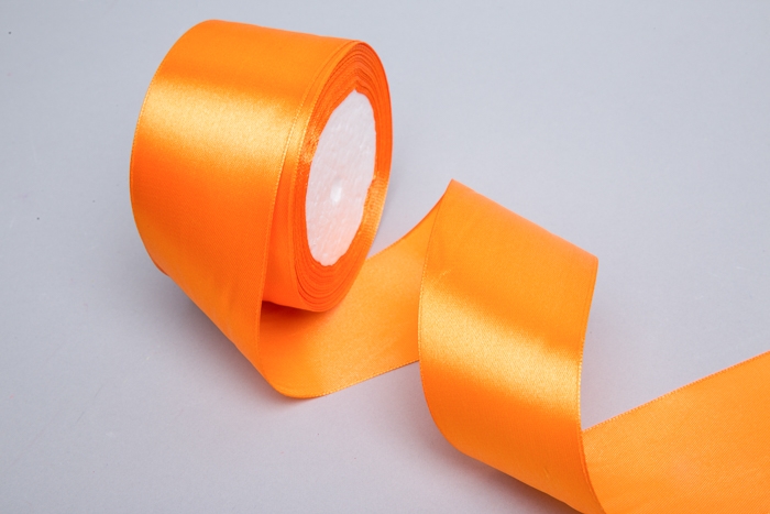 Лента атласная 50мм х 25ярд JD оранжевый Лента атласная 50мм х 25ярд JD оранжевый