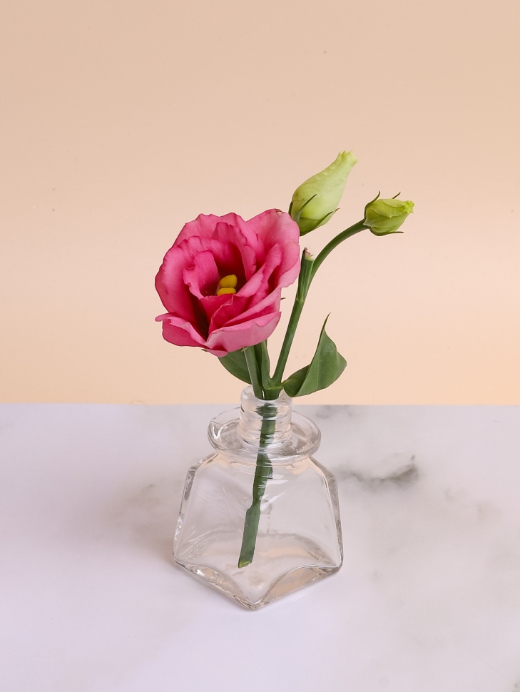 Ваза стекло Жанетта капля-кубик D4x6см подвесная малая, 25шт