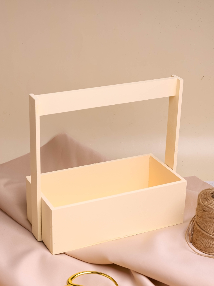 Ящик Флора H25/8,3х25х12,5см № 1 ванильный Ящик Флора H25/8,3х25х12,5см № 1 ванильный